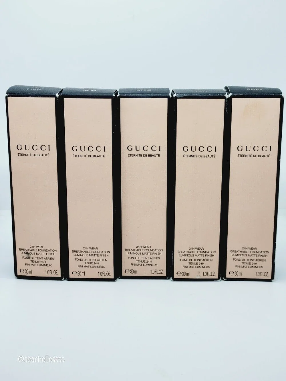 140W Gucci Éternité de Beauté 24-Hour Full Coverage Luminous Matte Foundation